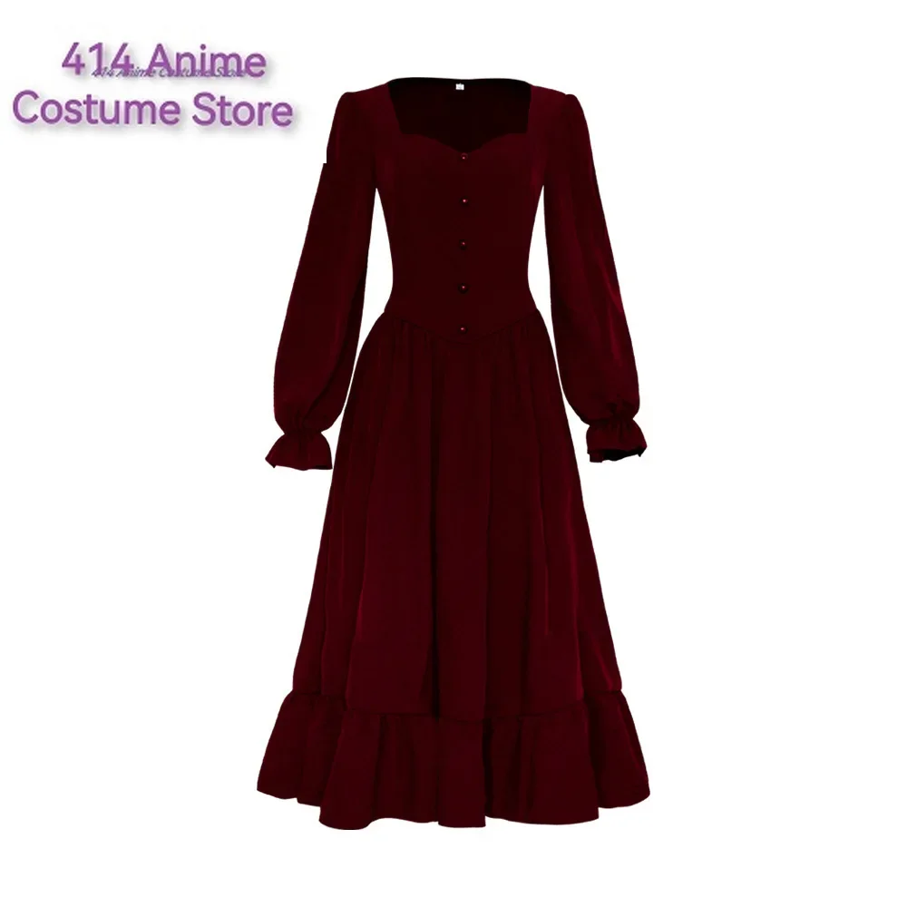 Аниме Средневековый Ретро Готический V-образным Вырезом Длинное Косплей