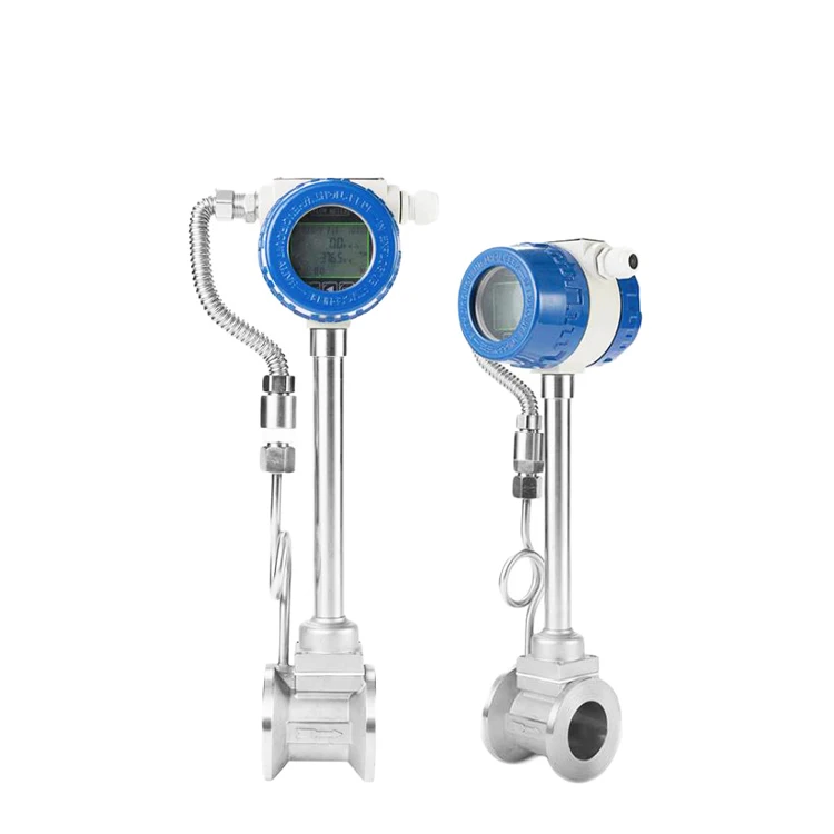 

High Precision Insertion Clamping Flange Gas Air Steam Vor tex Flow Meter