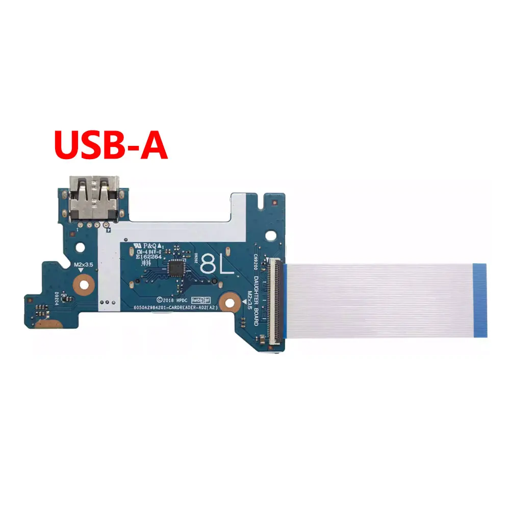 Фото Для ноутбуков HP 14S-CR, 14Q-CS, 14Q-CY, TPN-I131, TPN-I132, 240, 245, 246 G7: кабель USB Type-C с кнопкой включения/выключения (плата) L24483-001 №5