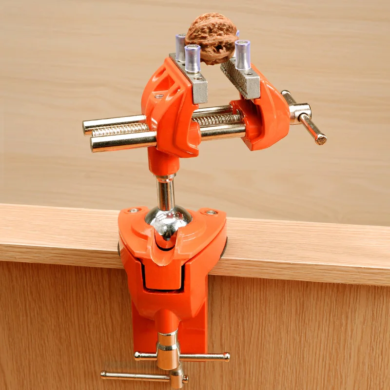 

Universal Vise Manual 360 Degree Swivel Ball Clip Home Using Woodworking Table Vise