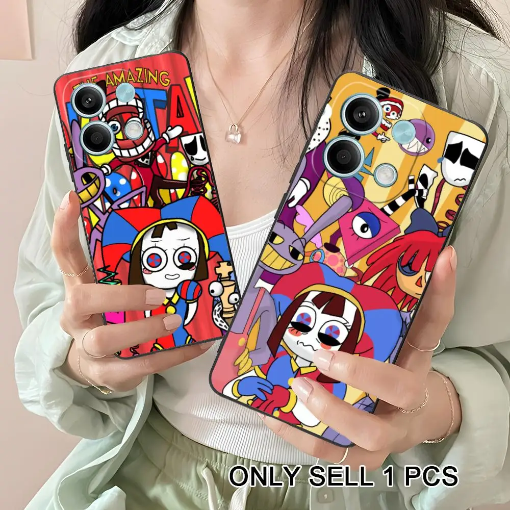 Фото Удивительный чехол для телефона с цирковым дизайном для Xiaomi Redmi Note 15 14 13 12 11 S Pro Plus 4G 5G, мягкий противоударный чехол из ТПУ №2