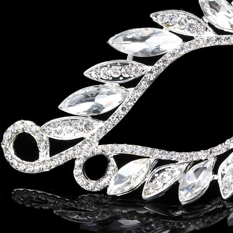 Блестящие головные уборы из сплава с кристаллами для маскарада танца живота