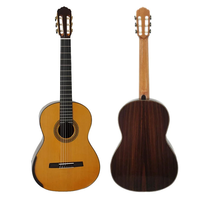 

Custom High level hand made Nylon string Lattice Bracing musical Classical Smallman Guitar for professional players