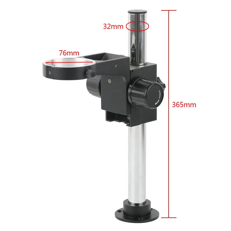 

DIA 32mm Pillar Column Stand Holder Fixed Base Focusing Ring 76mm Microscope Bracket For Stereo Binocular Trinocular Microscope