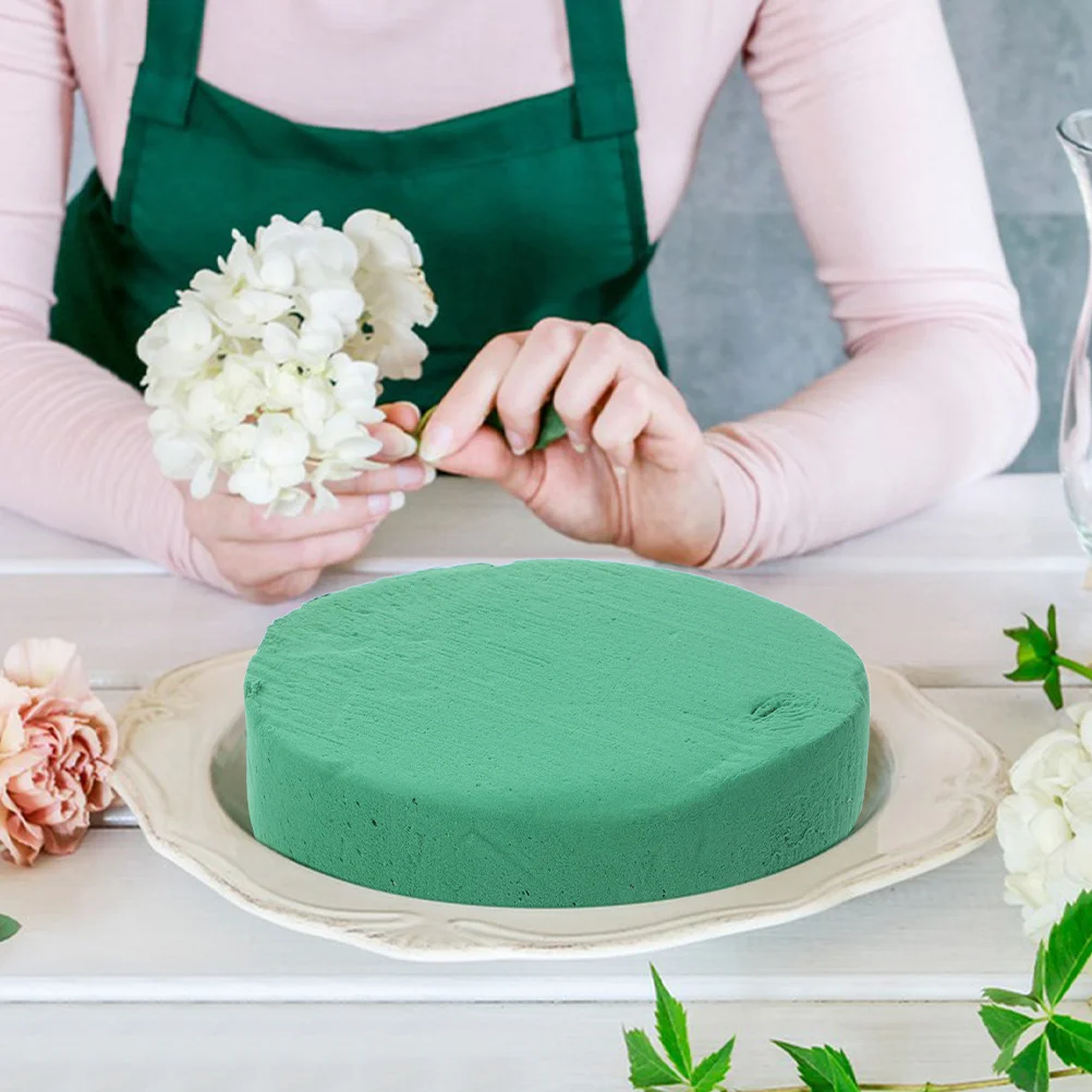 

4 Pcs Flower Shop Accessory Round Mud Packaging Dried Arrangement Supplies Arrangements Floral Base Bases
