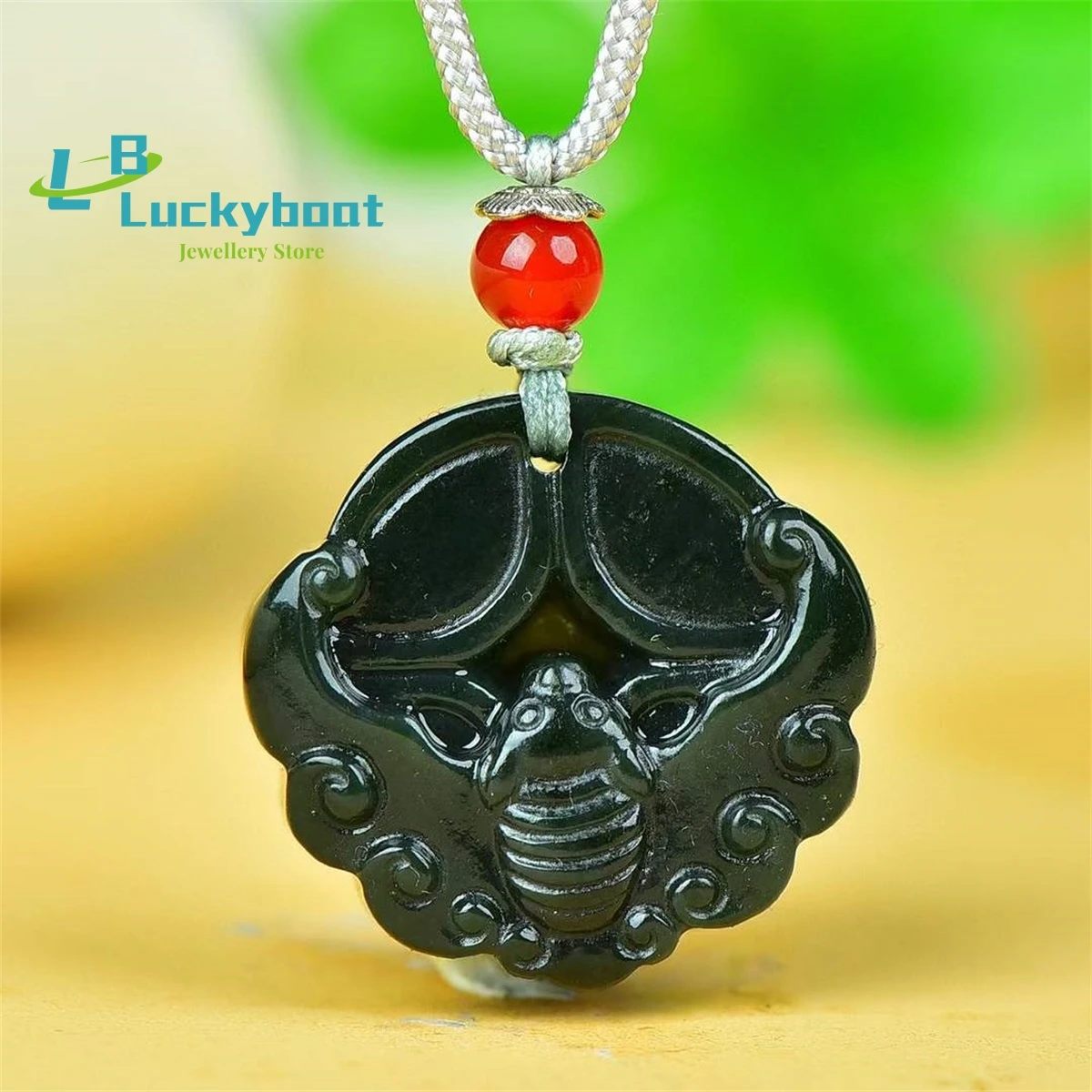 

Natural Hetian Qingyu Fu Pendant in Front of You Simple and Personalized Fashionable and Versatile for Men and Women