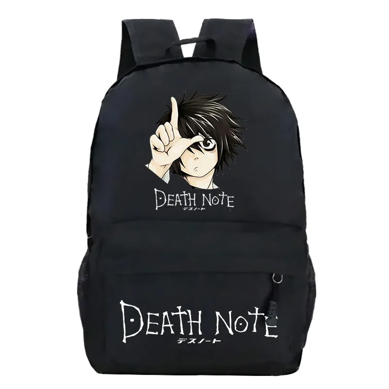 

Модный школьный портфель Death Note, сумка на плечо для подростков, для девочек и мальчиков, Детские аниме рюкзаки, детские школьные ранцы