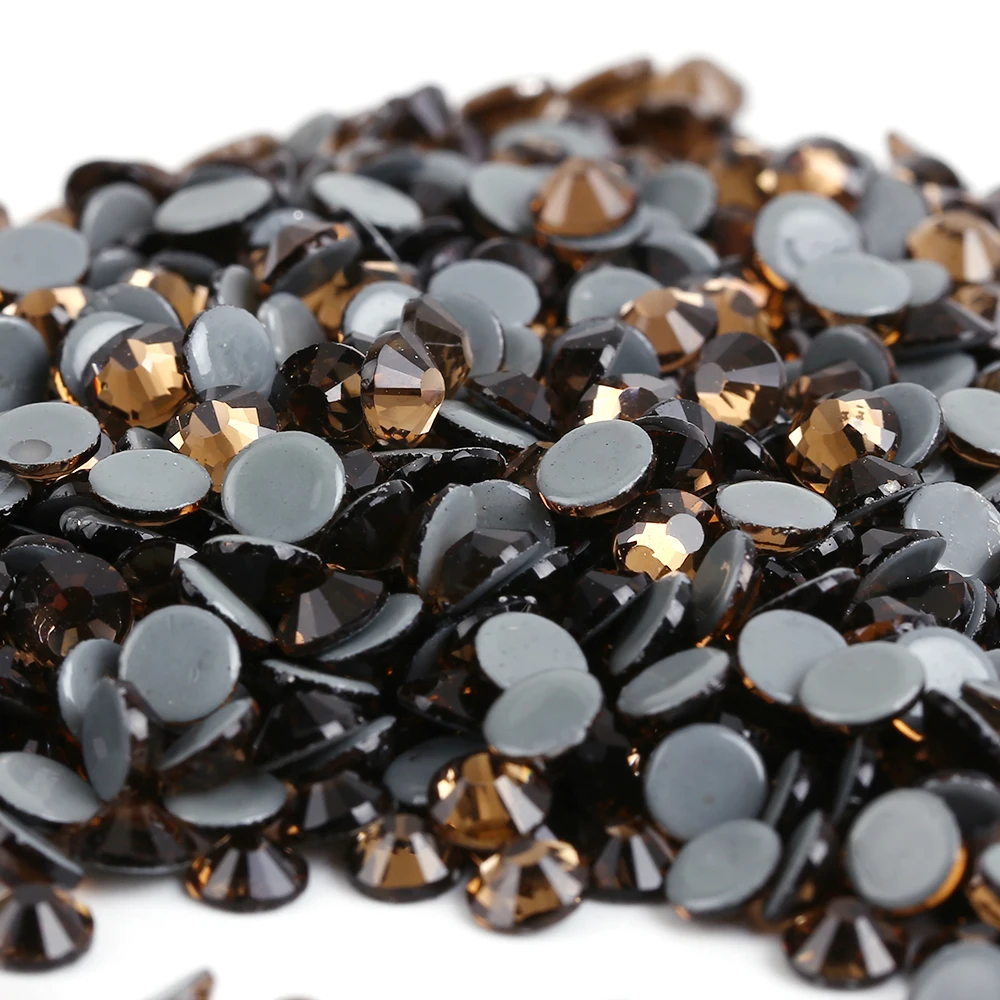 

Ss6, ss10,ss16,ss20,ss30 Копченый Топаз DMC с железом на фотографиях/горячая фиксация кристаллов