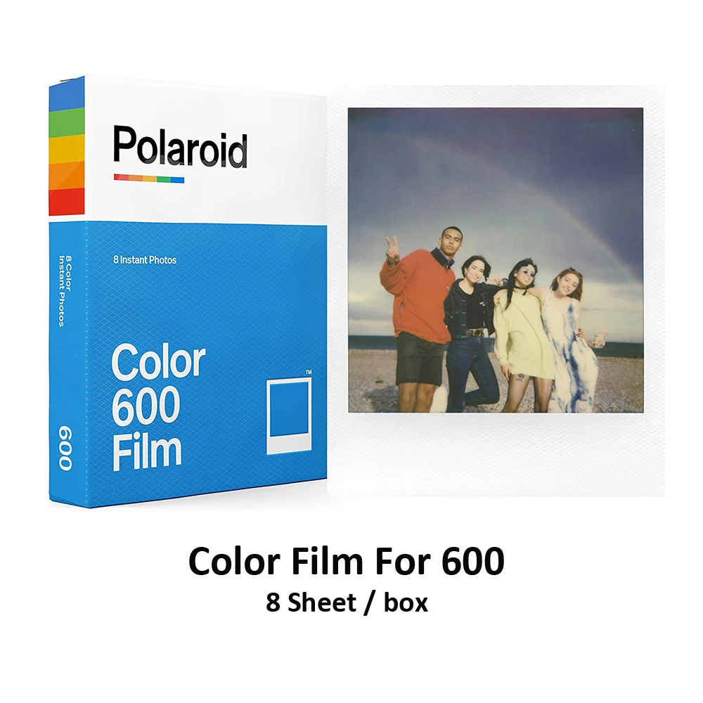 Фото Polaroid 600 цветная пленка белая рамка мгновенная фотобумага 8-40 листов для Polaroid 636 637 640 Onestep2 Plus Instax Camera №3