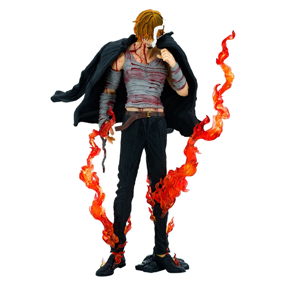Аниме сплошной кровь Sanji Battle Dameged Ver 28 см Экшн-фигурка из ПВХ статуя коллекционная