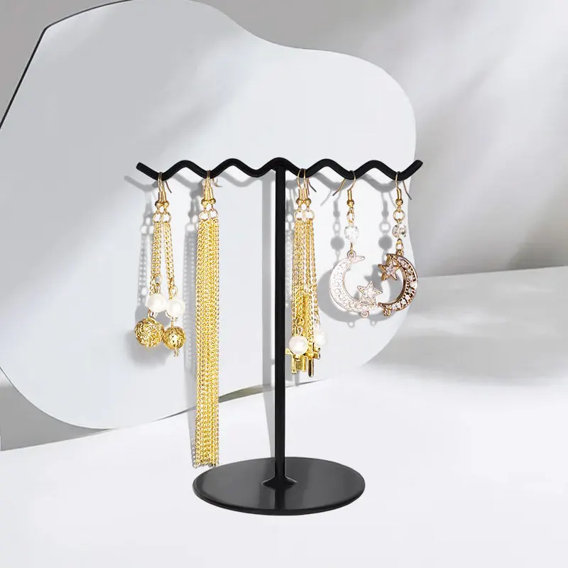 Креативный подвесной держатель для сережек колец ожерелий в форме волны