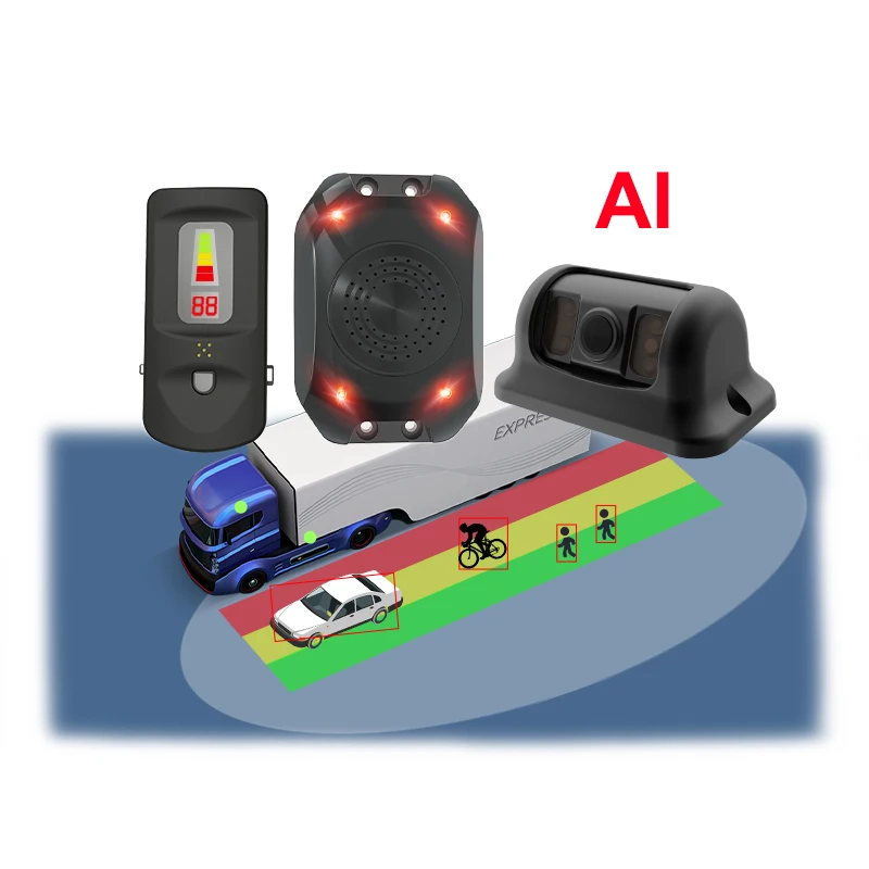 DVS 2024 London PSS Прогрессивная безопасная система слепых зон AI Обнаружение пешеходов