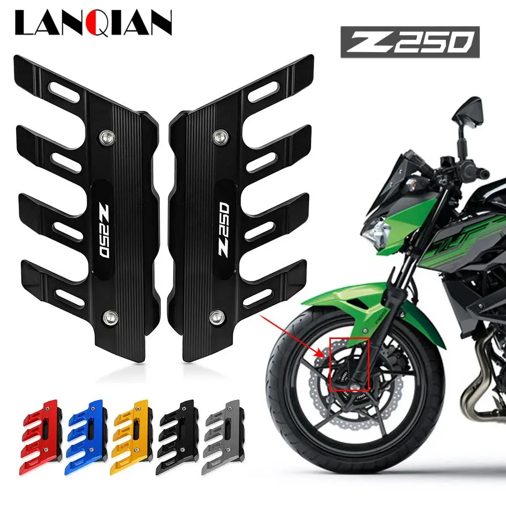 

Для Kawasaki Z250 Z 250 2013-2021 мотоциклетный брызговик, защита передней вилки, защитный блок, переднее крыло, ползунок против падения, аксессуары