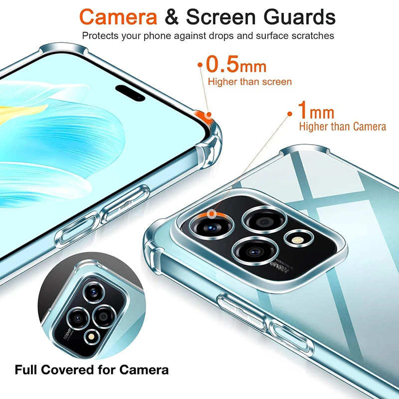 Противоударный силиконовый мягкий чехол для Huawei Honor 200 90 70 50 Lite Pro ультратонкая