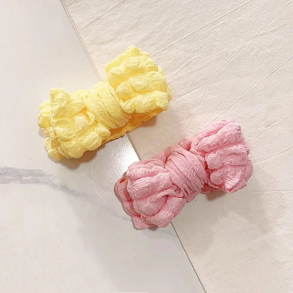 

Fashion Headgear Solid Color Hair Accessory Spring Headwear Kids Turban Headdress Baby Headband Knitted Hair Band