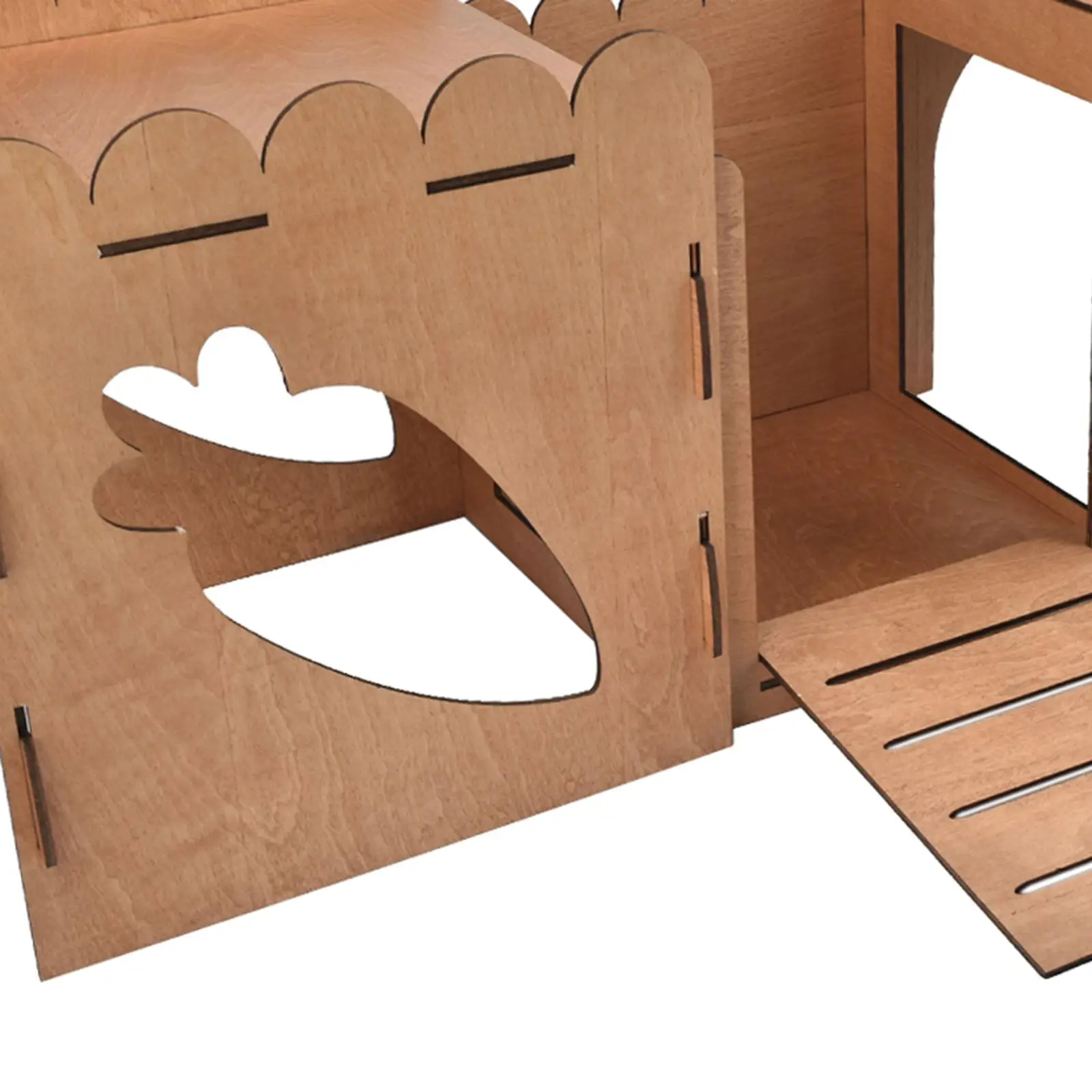 

Hamster House Small Animal Pet House Bed Wooden Rabbit Castle Hideout House for Guinea Pig Chinchilla Lemmings Ferret Playing