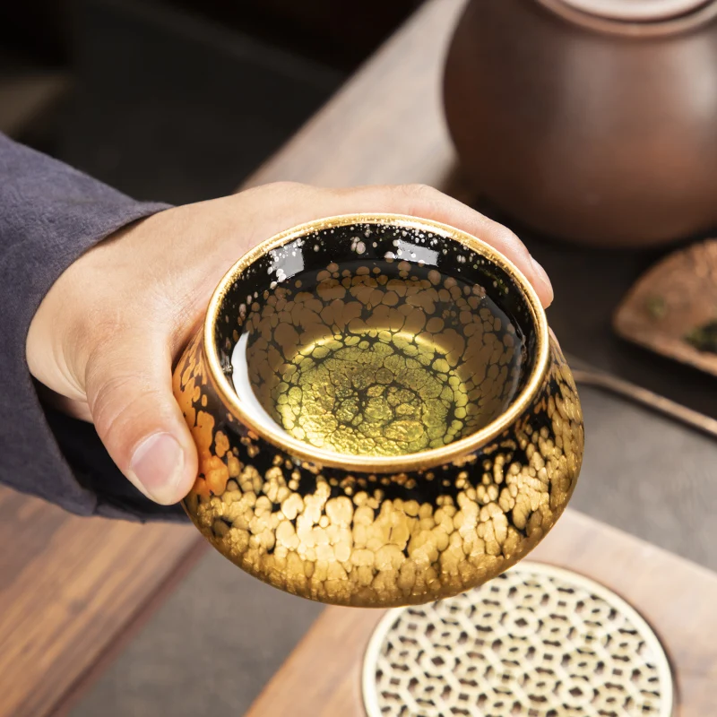 

Роскошная чашка jinzhan master, чашка jianyang со встроенными каплями печи, индивидуальная специальная чашка, китайские высококачественные чайные ча...