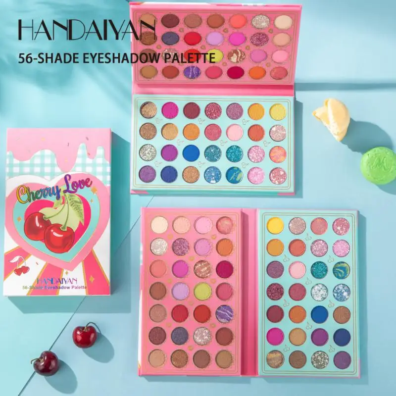 

Glitter Big Eyeshadow Palette 56 Colors Pearlescent Waterproof Long Lasting Matte Eyeshadow Palette High Pigment Makeup Cosmetic