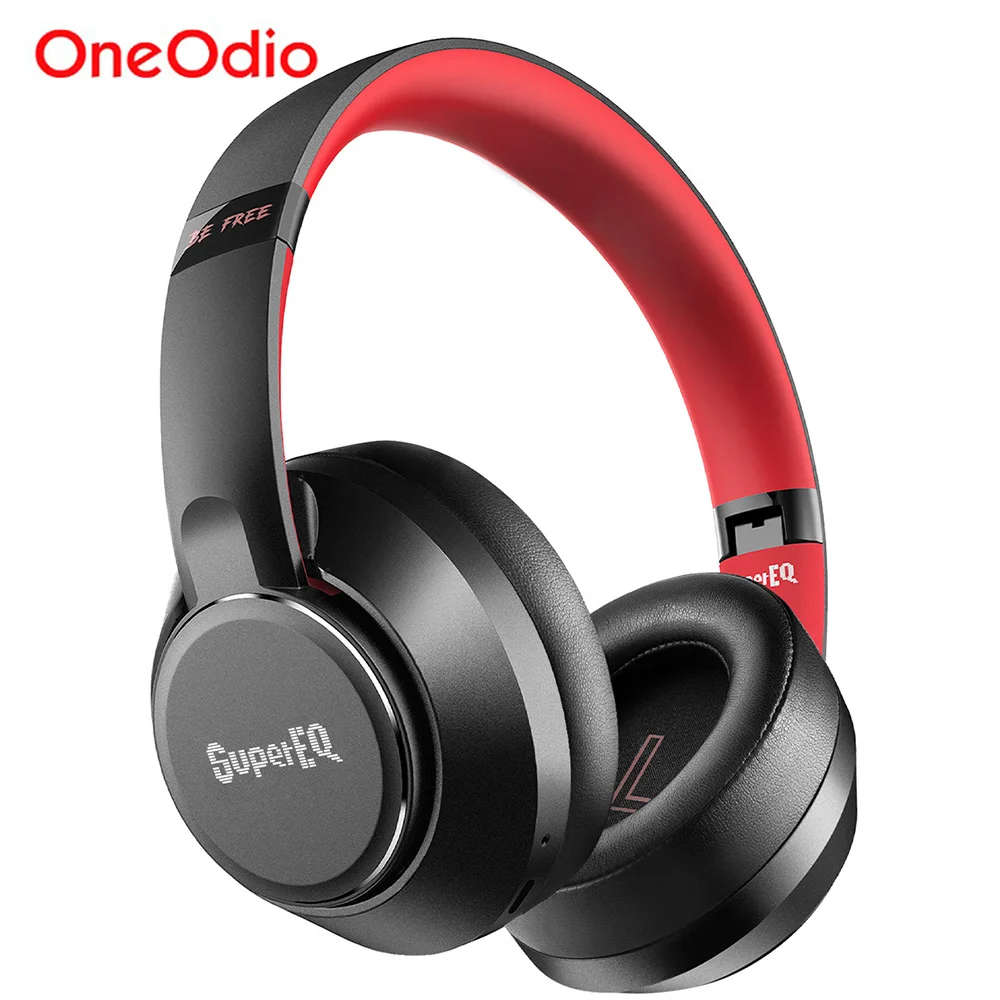 

Наушники Oneodio SuperEQ S1 гибридные с активным шумоподавлением, Bluetooth 5,0, накладные Беспроводные наушники с микрофоном, время работы 45 часов