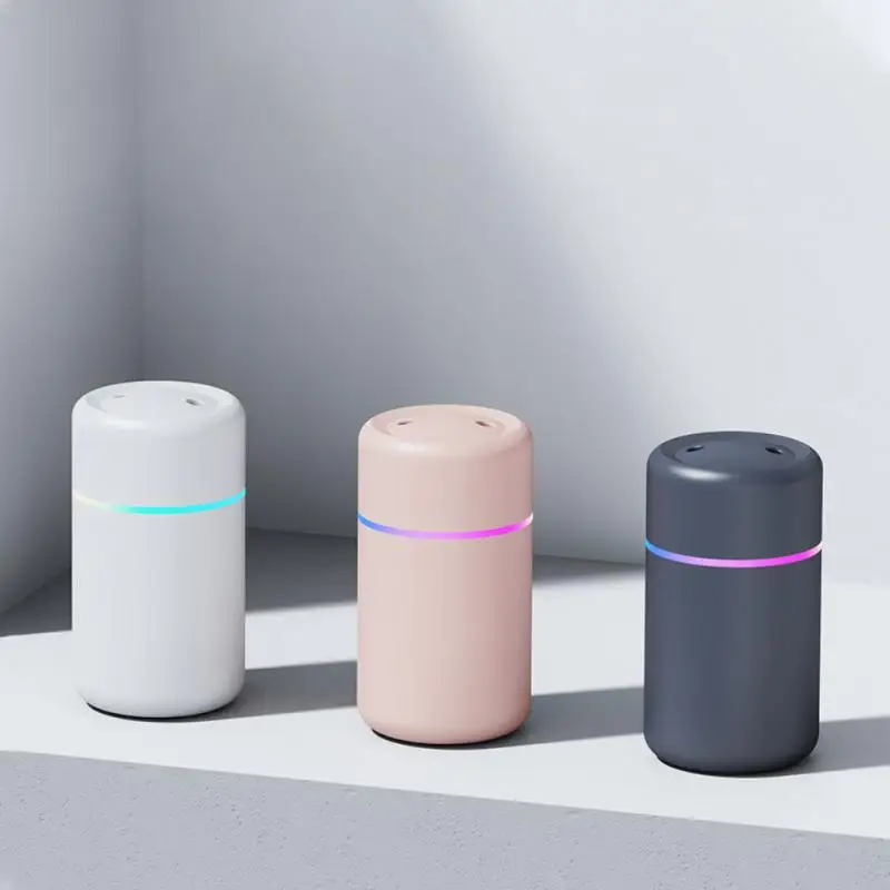 

Portable Gypsophila 300ml Electric Air Humidifier Car Oil Diffuser USB Silent Cold Mist Sprayer With Color Night Light