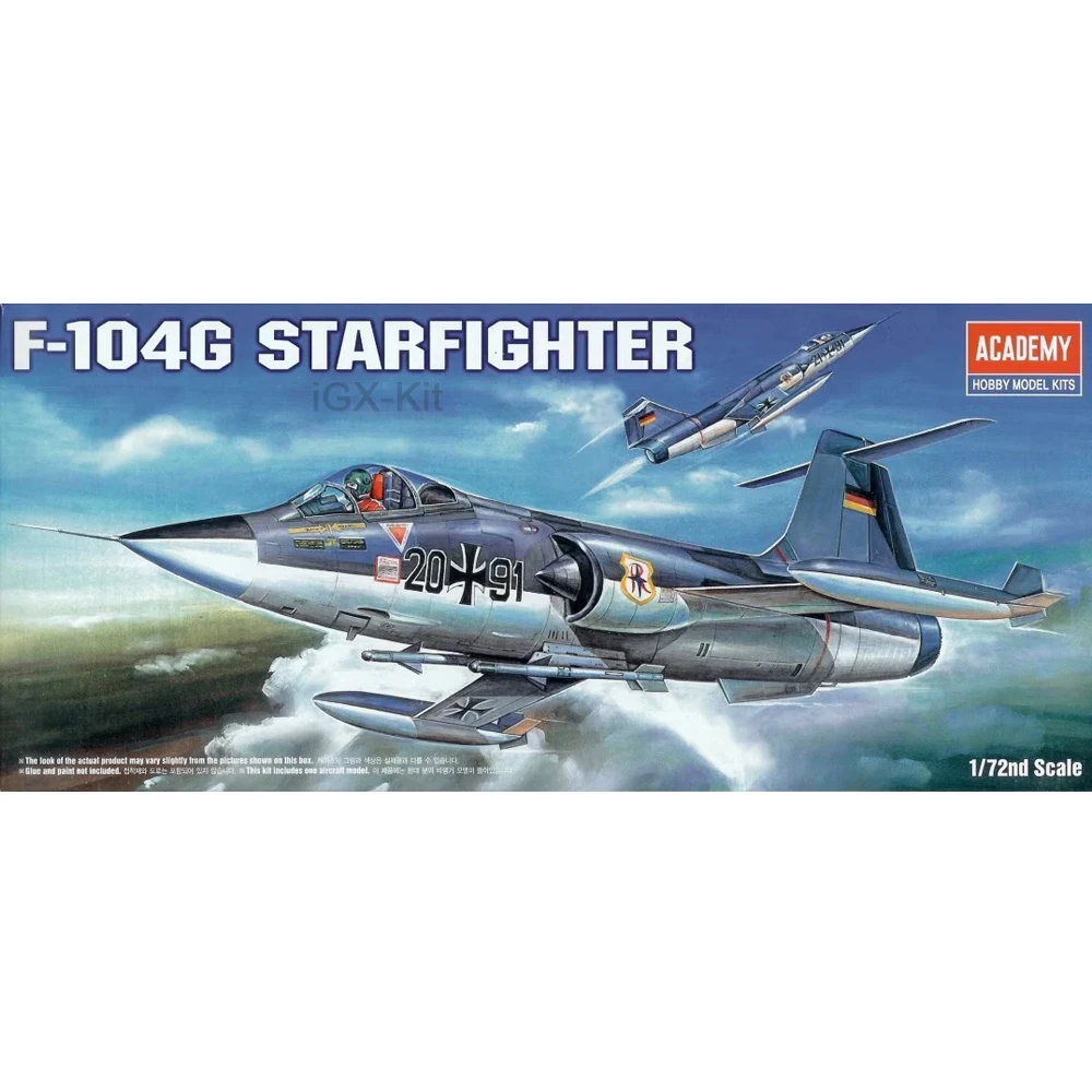 Академия 12443 масштаб 1/72 США F104 F-104G морской истребитель реактивный самолет хобби