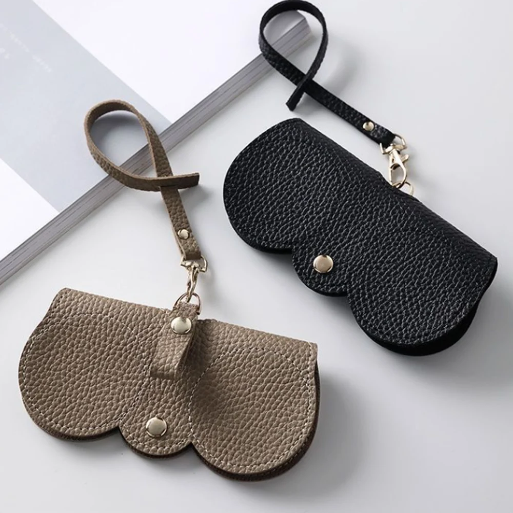 

Новые портативные очки из искусственной кожи с защелкой, чехол с контейнером для очков, ультратонкие очки, высококачественные очки, футляр для хранения очков