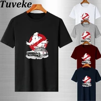 2022 tuveke summer t shirt mens ghostbusters movie print loose soft short sleeve versatile trend street t shirt
