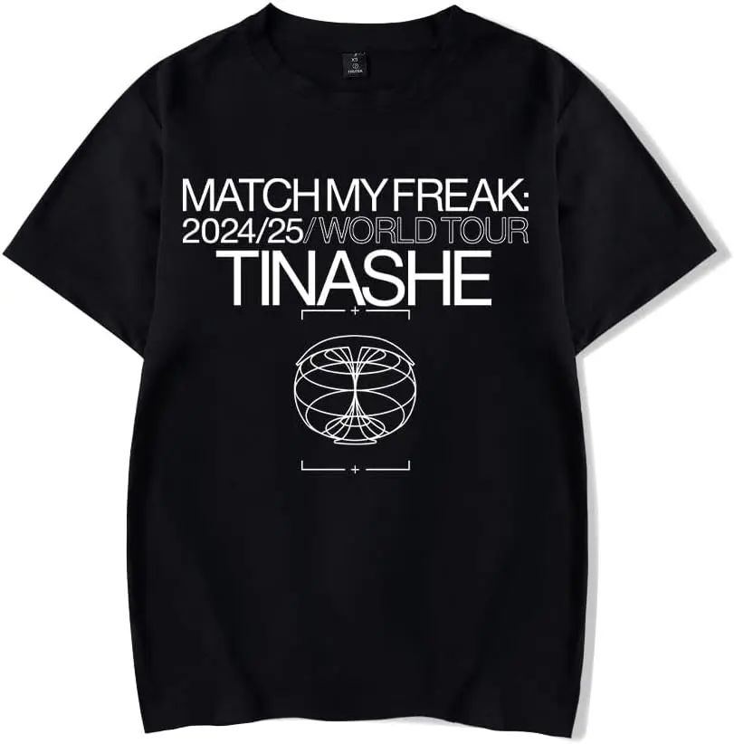 Футболка с логотипом Tinashe Match My Freak World Tour для женщин и мужчин новая винтажная