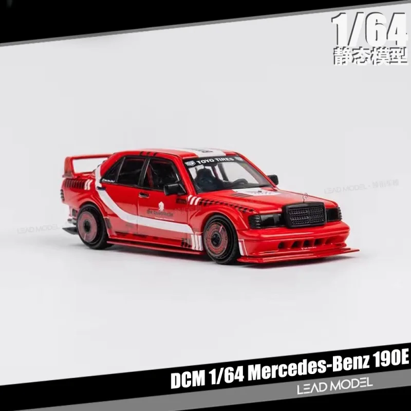 1/64 Mercedes-Benz 190E RED DCM сплав литая статическая модель автомобиля коллекция для