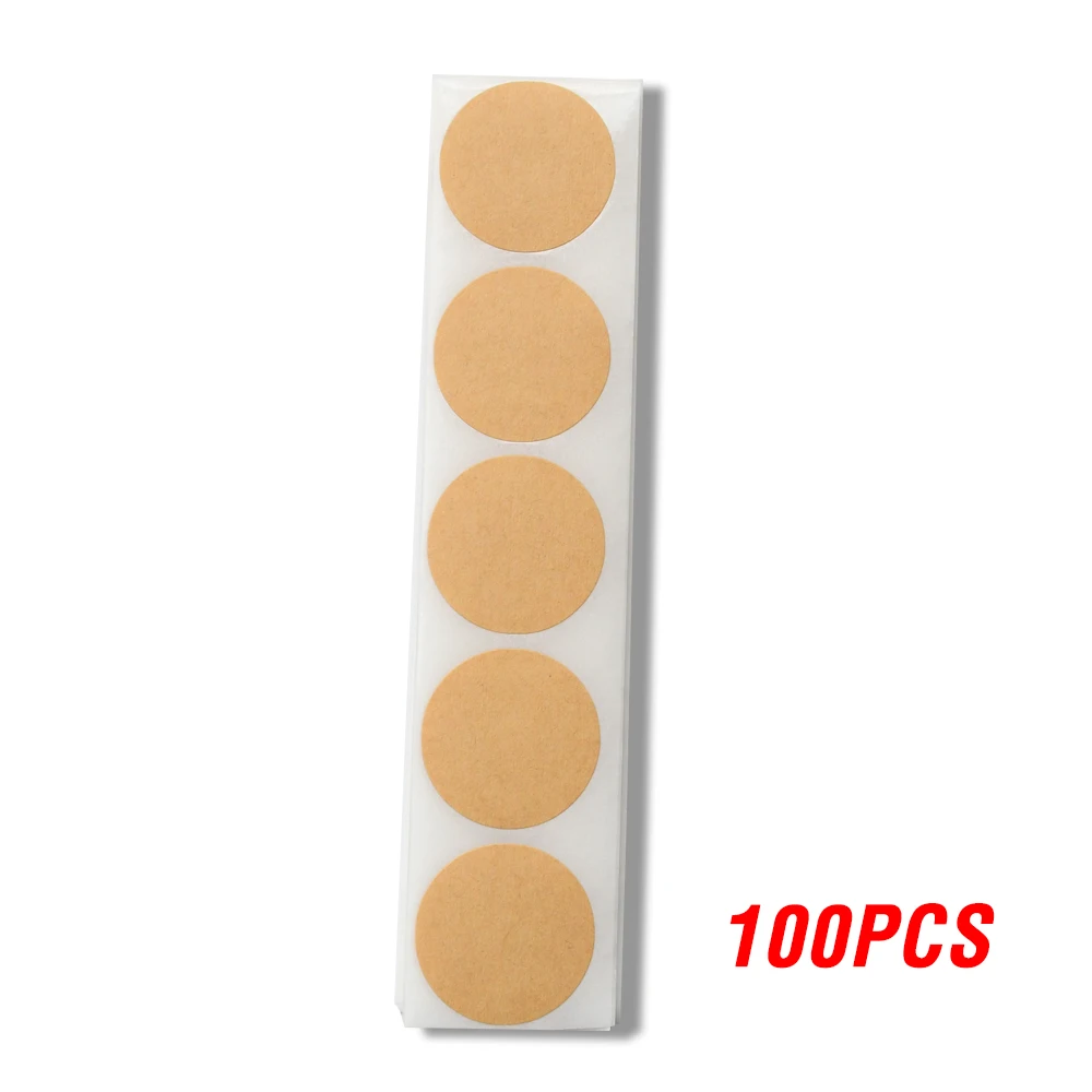 

Круглые коричневые крафт-наклейки