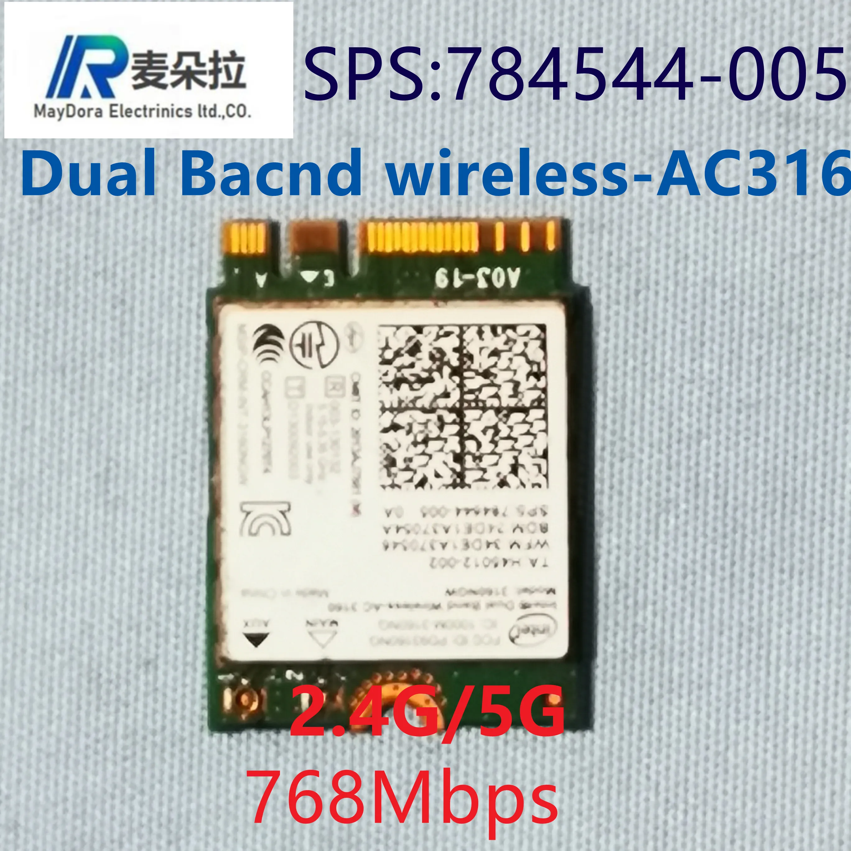 

AC-3160 Двухдиапазонная беспроводная карта AC 3160NGW 2,4G & 5G 433 Мбит/с NGFF для серии HP ELITEBOOK PAVILION ENVY SPECT