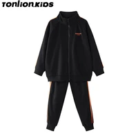 ton lion kids boys jacket suit spring autumn outdoor casual fashion sports boy 5 12 years old kids clothes