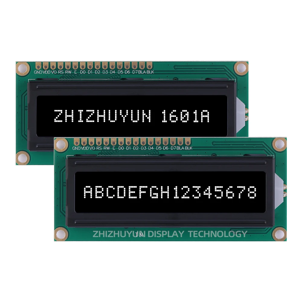 Экран ЖК-дисплея на английском языке/LCM монохромная желтая зеленая пленка 16*1 Cob