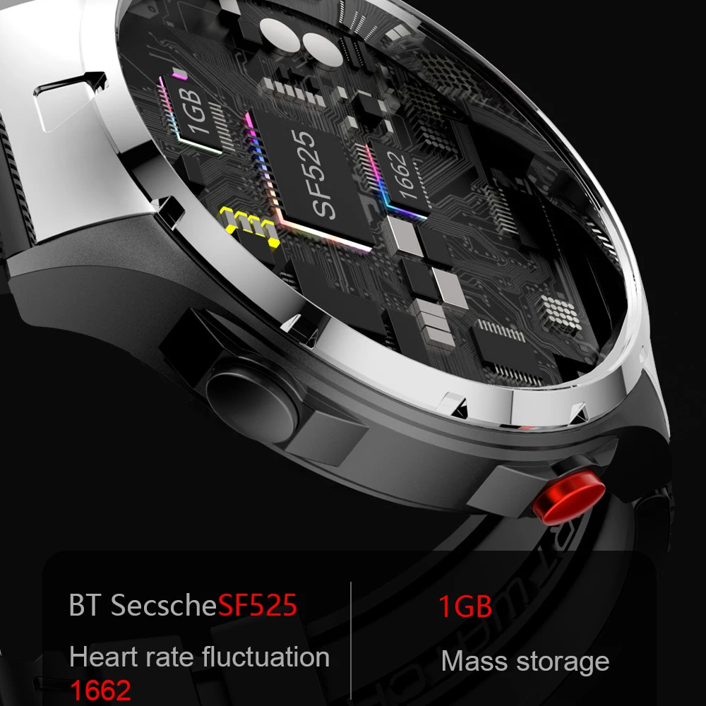 1 43-дюймовый AMOLED-экран музыкальные умные часы синий зуб звонок пульс для здоровья