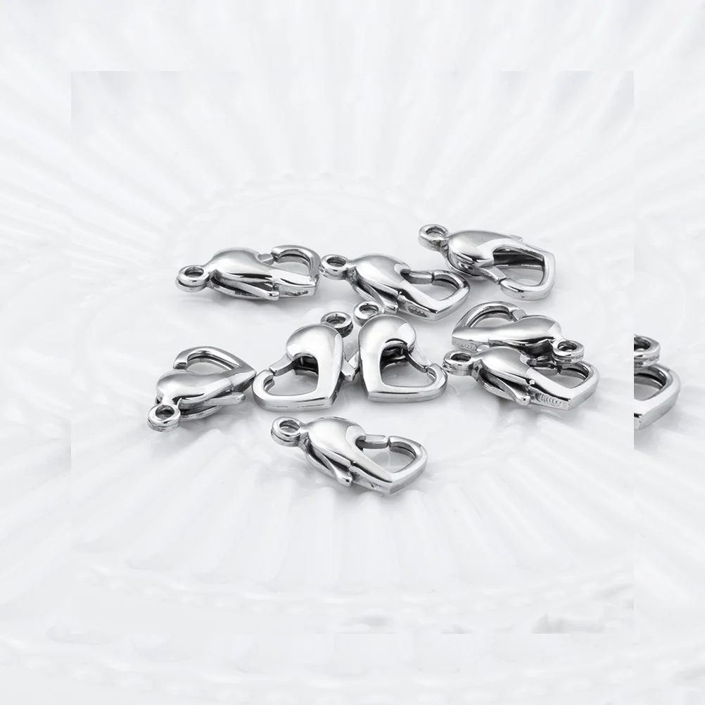 

10 Pcs Lobster Clasps Bracelet Connectors Necklace DIY Jewelry Extender Choker Closures Buckle