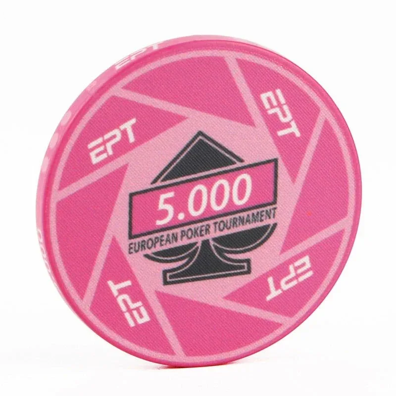 10 шт./компл. керамические чипы круглые Техасский бакар набор игровых чипов для