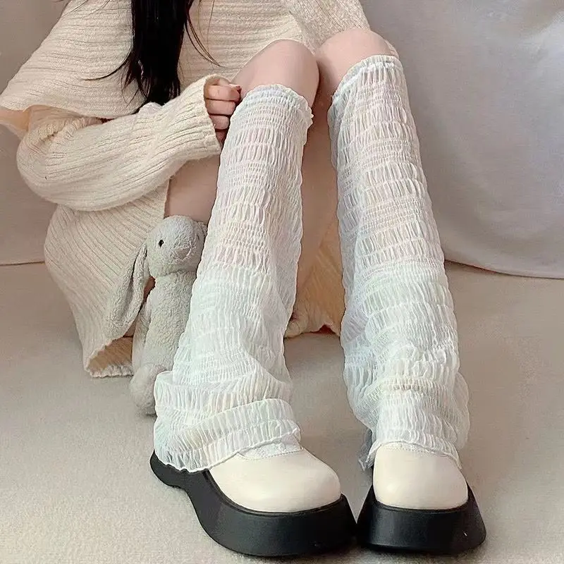 

New Design Japan Style Leg Warmers Women Stockings Nylon Thin Over Knee Socks Cosplay Sweet Girls Punk Y2k JK Lolita Foot Cover