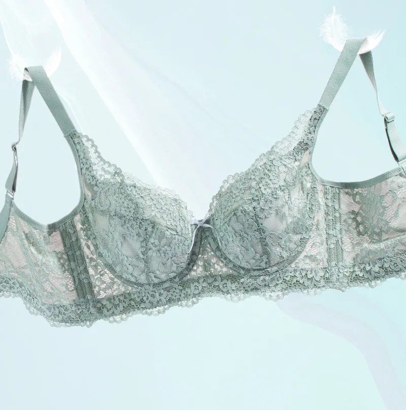 

Женские кружевные бюстгальтеры, бюстгальтеры больших размеров с цветочной вышивкой и глубоким вырезом, сексуальное нижнее белье, бюстгальтер на косточках BH 75 80 85 90 95 100 B C D E F G H