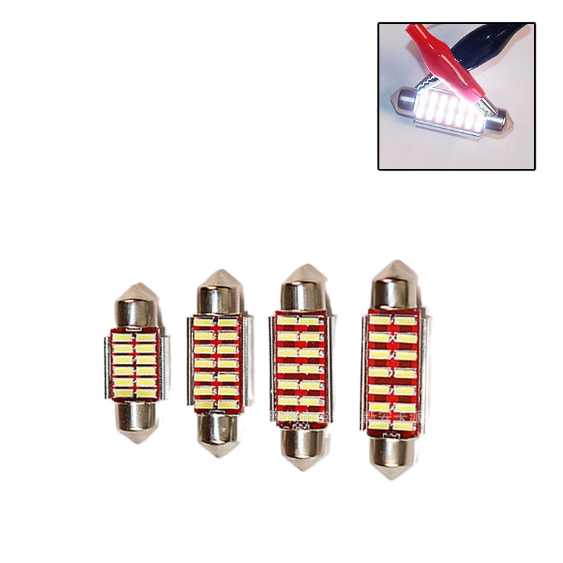 4pcs 578 LED Bulbs Extremely Bright 400LM 2835 Chipsets for LED Interior Dome Map Door Lights Bulbs 211-2 212-2 569 6411 6451 4