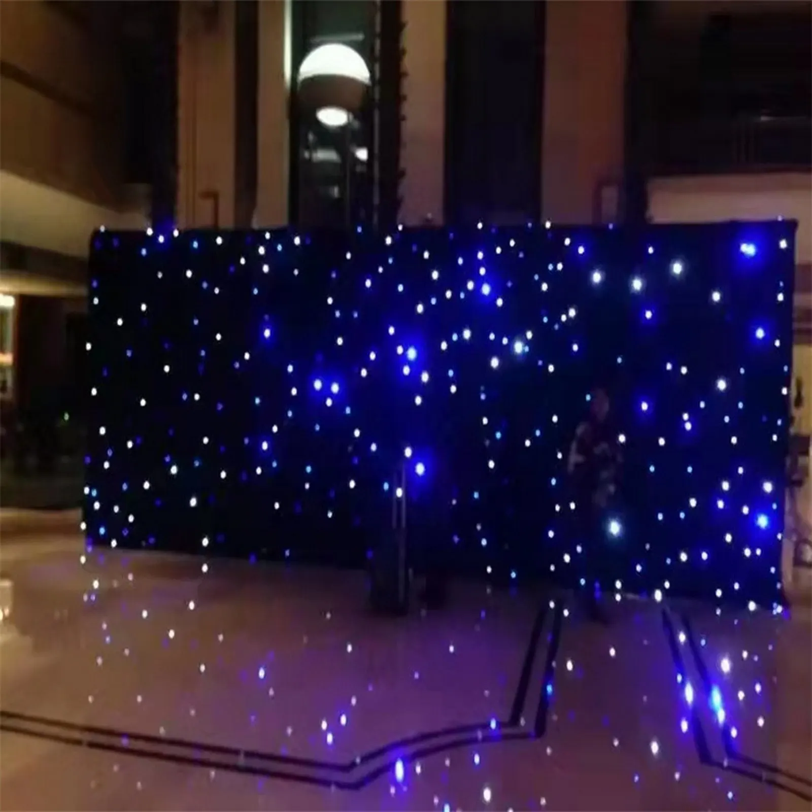 3x3m Photography Background Cloth Backdrop LED Star Cloth Screen For Photo Studio Wedding Event