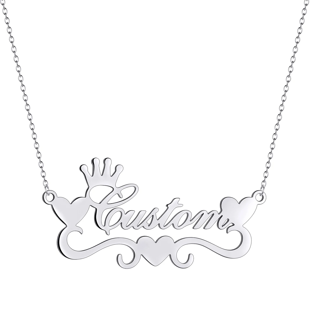 1 шт. колье из нержавеющей стали ожерелье с индивидуальным именем