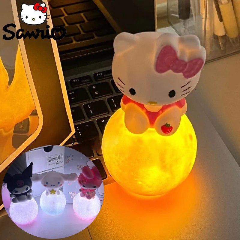 Sanrio HelloKitty искусственная ночь милый мультяшный Коричный ночник Kuromi детский для