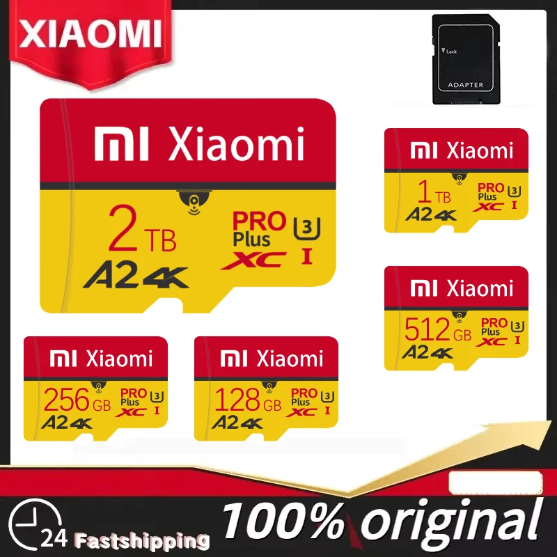 Высокоскоростная карта памяти Xiaomi 2TB 1TB 128GB Micro TF SD Card 256GB 512GB Флэш-карта для