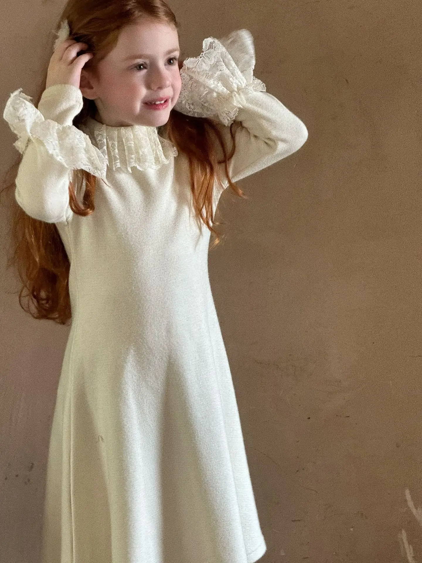 Платье для девочек Новинка Осень-зима 2024 милое детское платье принцессы с