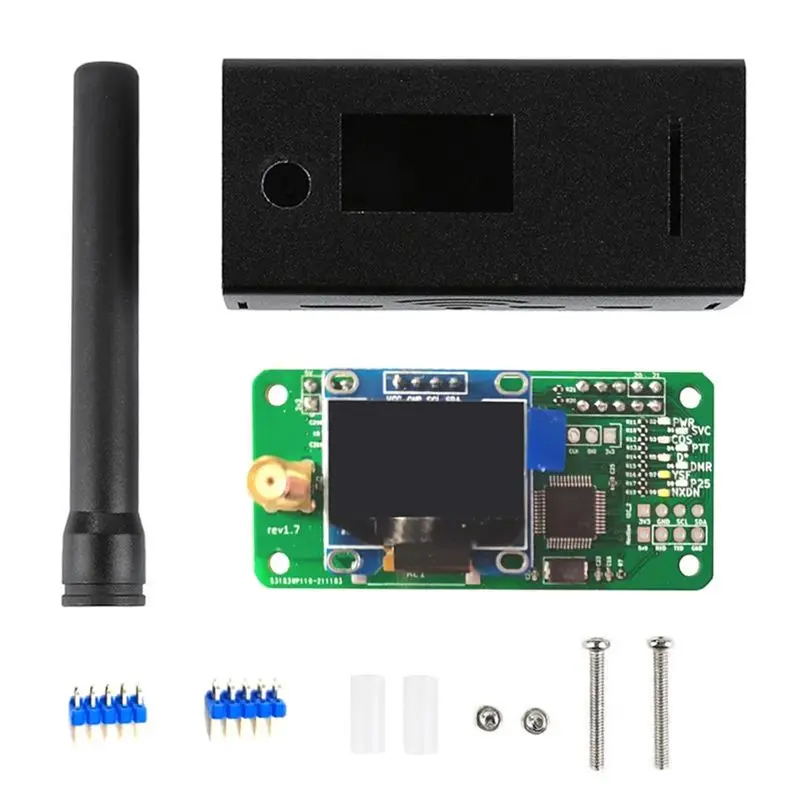 Фото ABZZ-версия 1.7 MMDVM Simplex Hotspot с UHF/VHF антенной + OLED-дисплей + корпус, поддержка P25 DMR YSF для Raspberry Pi Hotspot №4