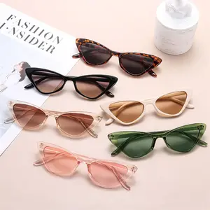 2022 New Vintage Cat Eye Sunglasses Small Frame Retro Sunglasses UV400 Protection Eyewear Fashion Tr in Pakistan