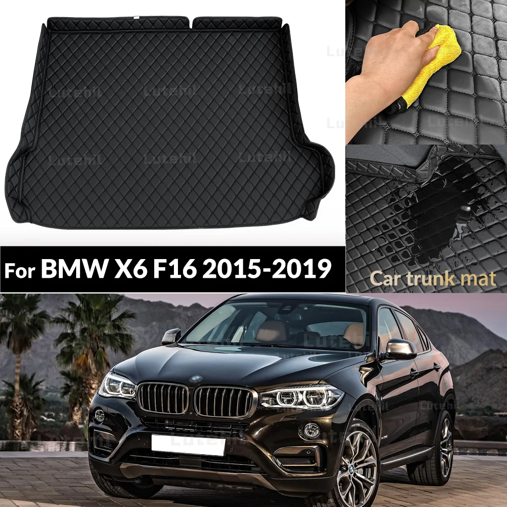 Фото Для BMW X6 F16 2015-2019 18 17 16 автомобильный коврик в багажник, коврик для багажника, коврик для багажника, аксессуары для интерьера, автозапчасть №1