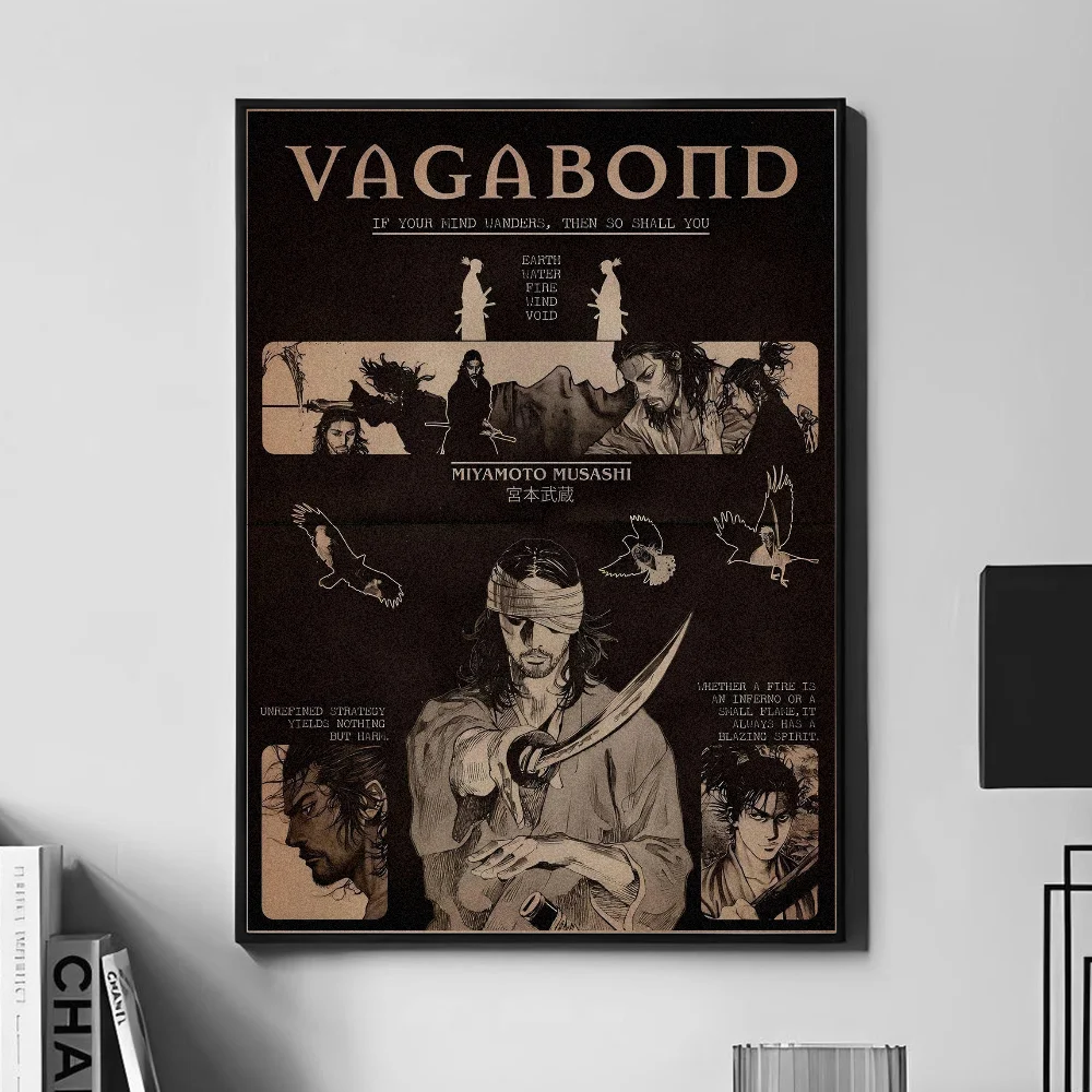Классические японские комиксы Takehiko Vagabond постер настенное искусство домашний
