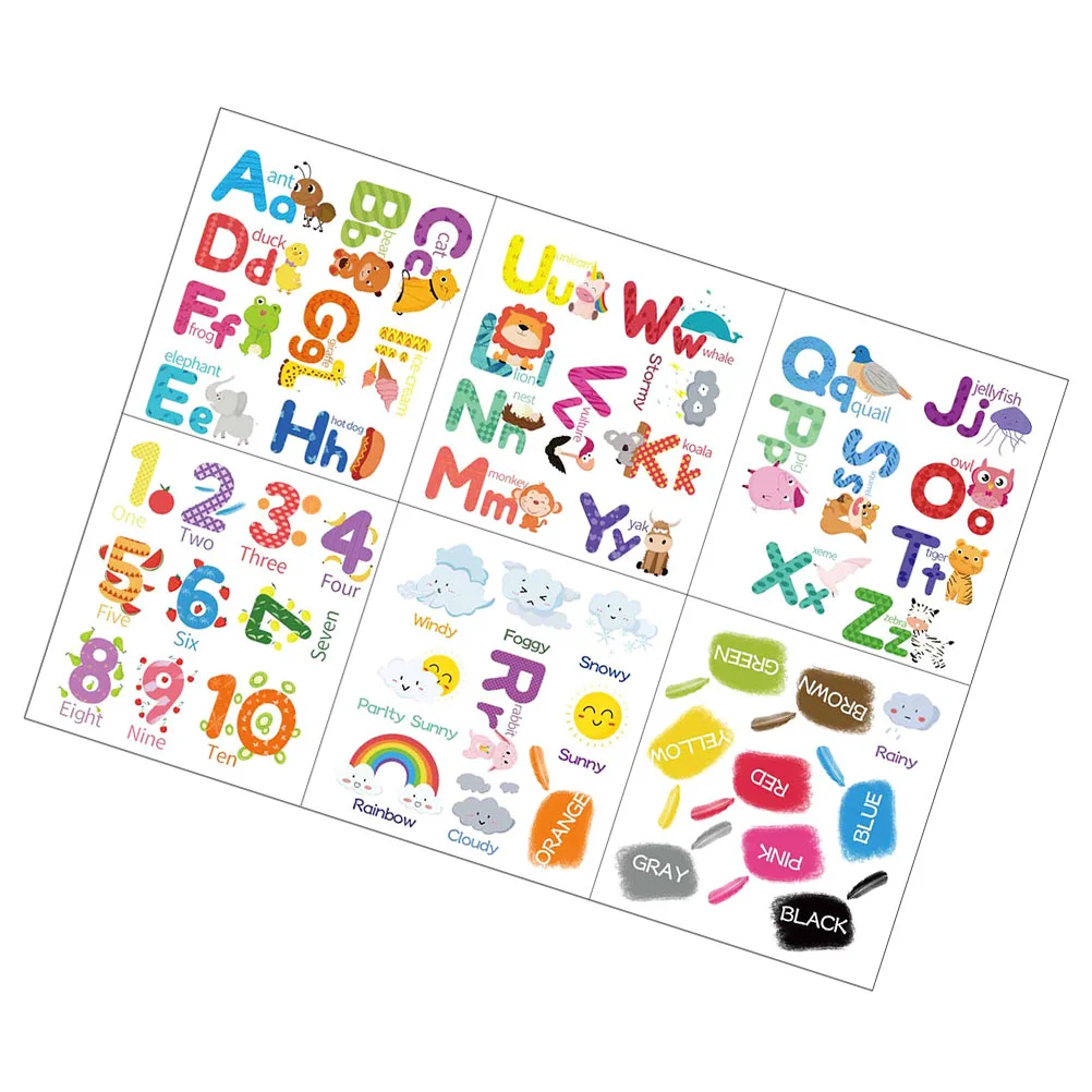 

Wall Decals Alphabet Animal Wallpaper Abc Stickers Sticker Decal Classroom Educational Decoration Playroom Diy Removable Cartoon