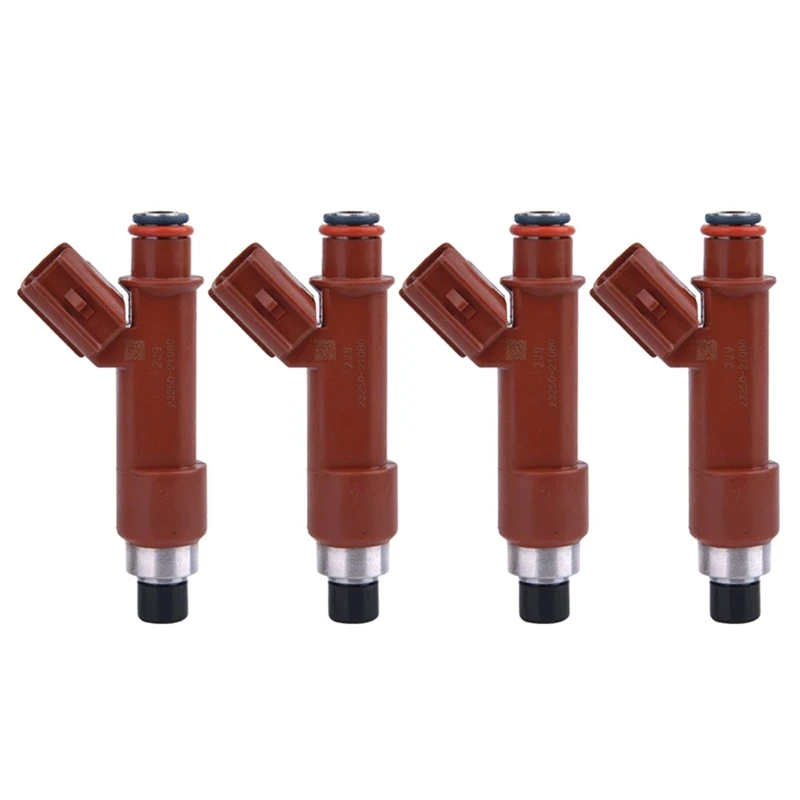 

4Piece Fuel Injector Parts Accessories For TOYOTA YARIS NCP90 NCP92 2NZFE 1.3L L4 23250-21060 23209-21060 Car Nozzle Injection